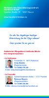 Flyer Ambulanter Pflegedienst Westliches Havelland